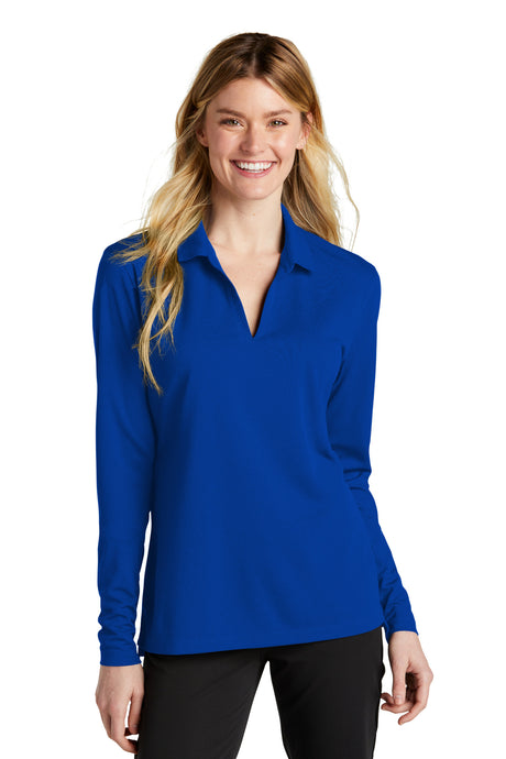 Nike Women's Dri-FIT Micro Pique 2.0 Long Sleeve Polo. NKDC2105 Nike