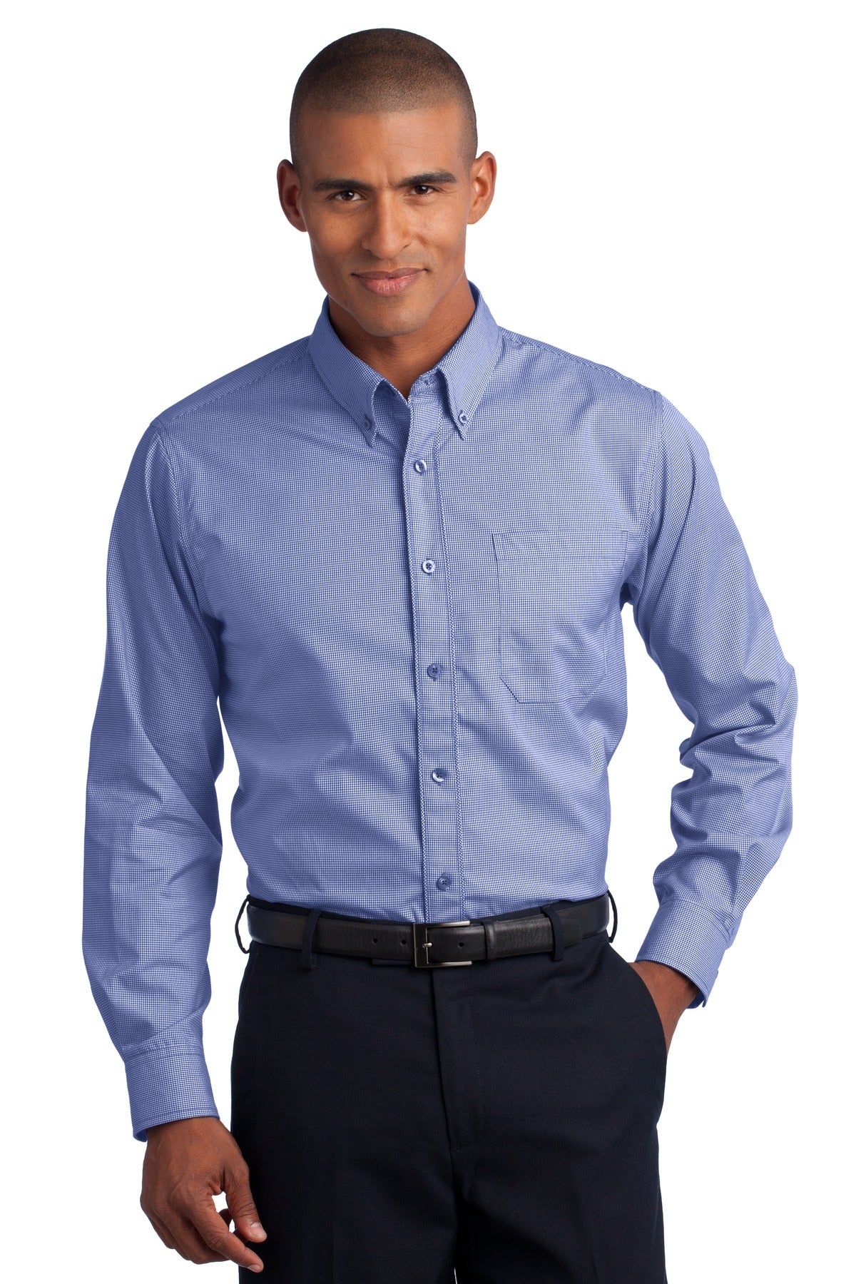 Red House ®  - Mini-Check Non-Iron Button-Down Shirt-1