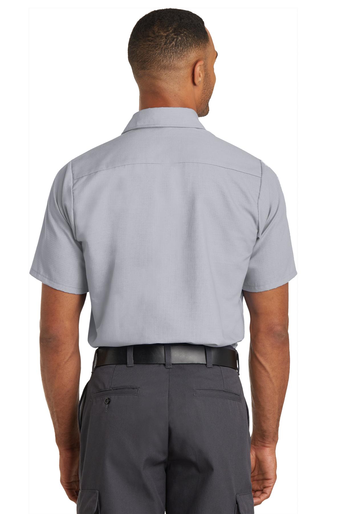 Red Kap Men's Ripstop Short Sleeve Work Shirt. SY60 Red Kap