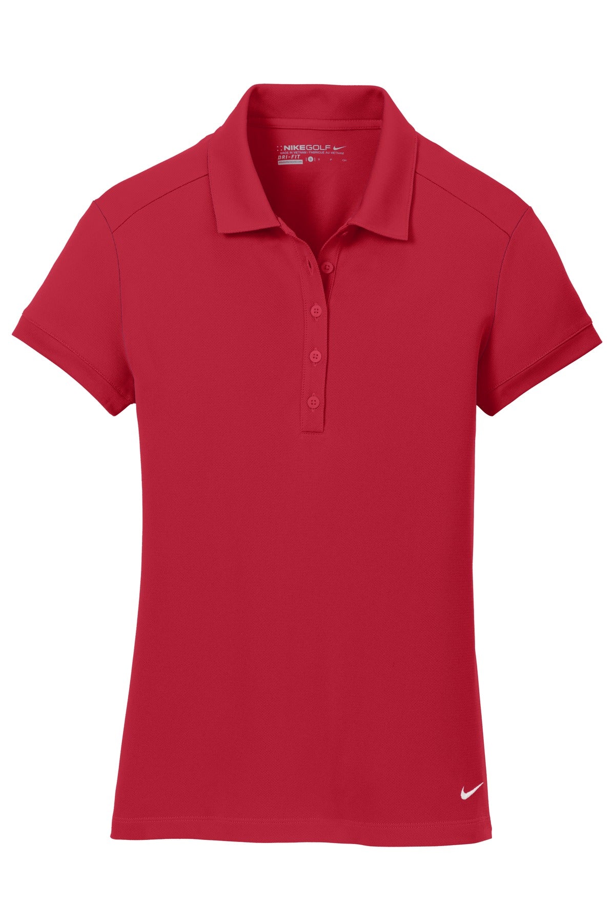 Nike Women's Dri-FIT Solid Icon Pique Modern Fit Polo. 746100 Nike