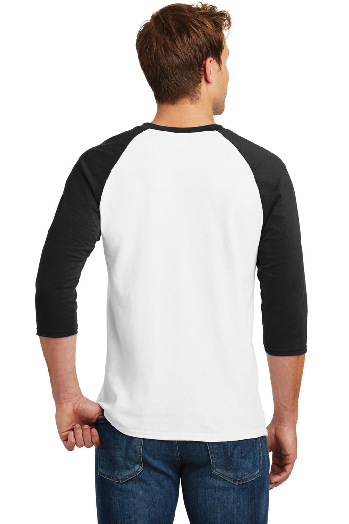 Gildan Men's Heavy Cotton 3/4-Sleeve Raglan T-Shirt. 5700 Gildan