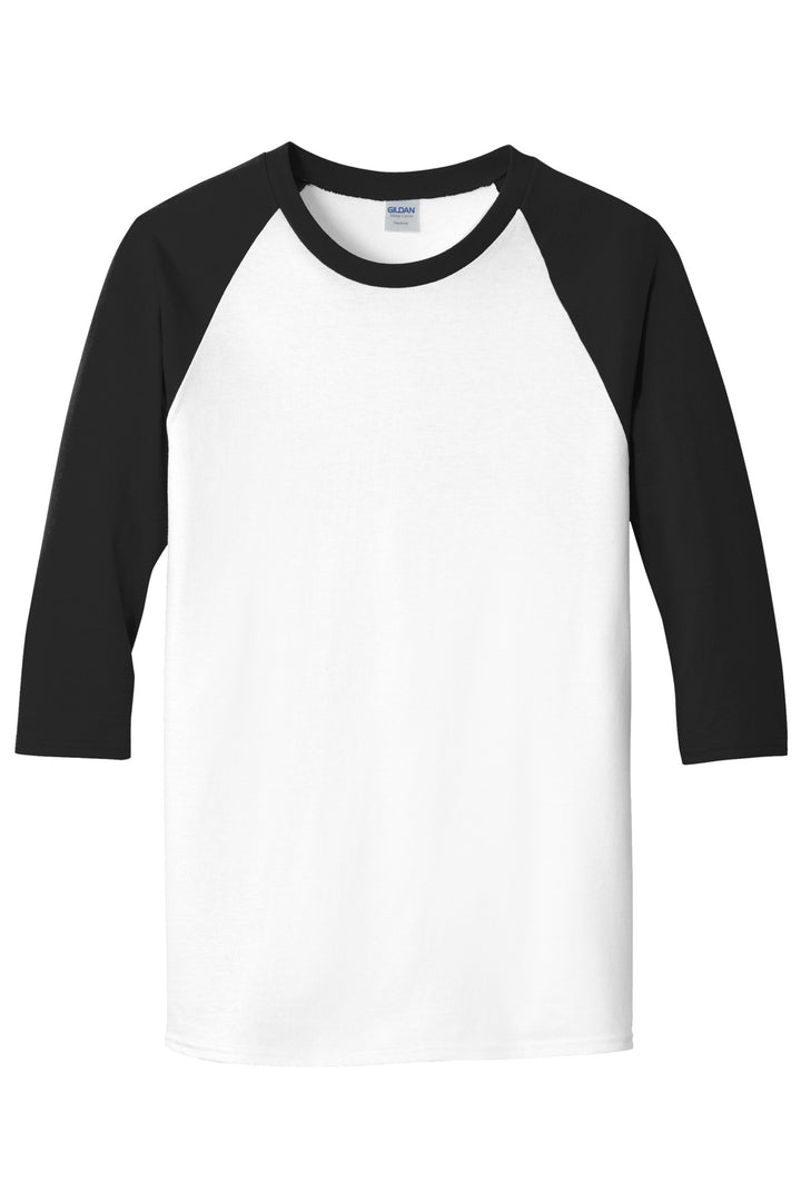 Gildan Men's Heavy Cotton 3/4-Sleeve Raglan T-Shirt. 5700 Gildan