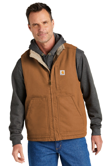 Carhartt Men's   Sherpa-Lined Mock Neck Vest CT104277