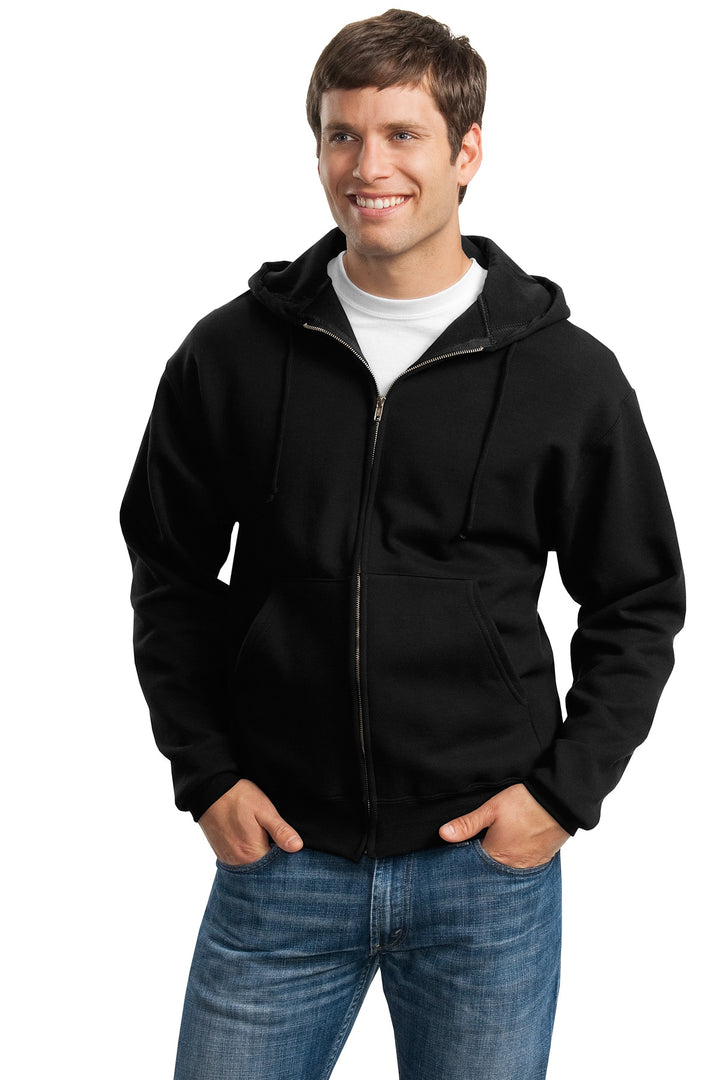 JERZEES Men's Super Sweats NuBlendÂ® Full-Zip Hooded Sweatshirt JERZEES