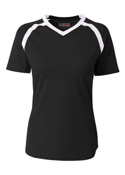 A4 Womens Ace Short Sleeve Volleyball Jersey