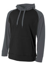 A4 Mens Color Block Tech Fleece Hoodie A4