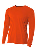 A4 Men's Cooling Performance Long Sleeve Crew 1 of 2 A4