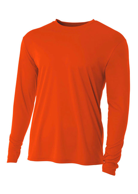 A4 Men's Cooling Performance Long Sleeve Crew 1 of 2 A4