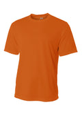 A4 Mens Short Sleeve Birds-Eye Mesh Crew A4