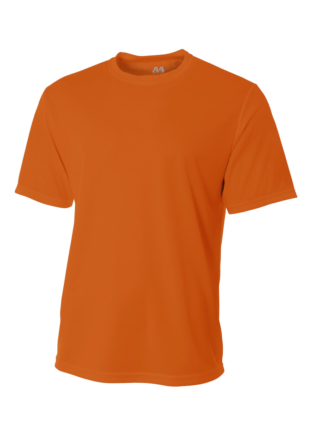A4 Mens Short Sleeve Birds-Eye Mesh Crew A4