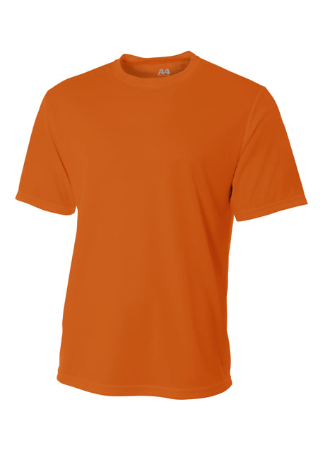 A4 Mens Short Sleeve Birds-Eye Mesh Crew A4