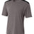 A4 Mens Tourney Heather Short Sleeve Color Block A4