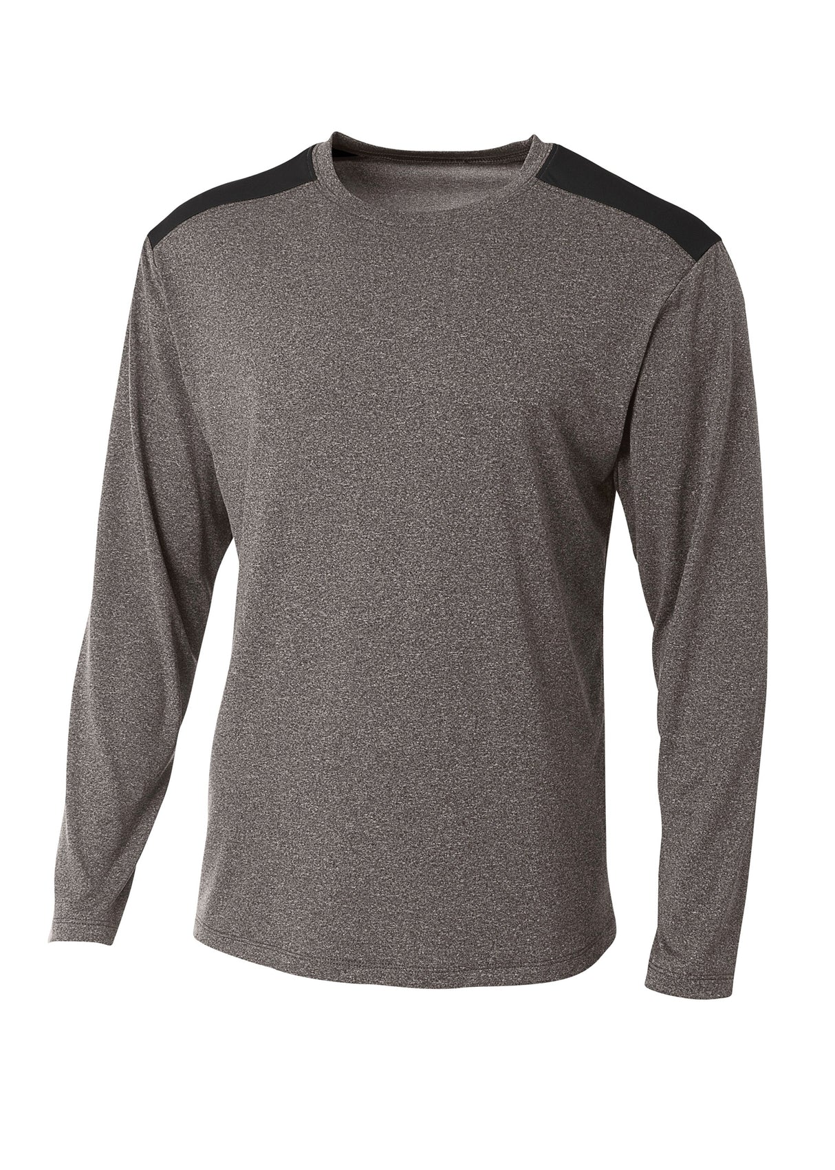 A4 Mens Tourney Heather Long Sleeve Tee A4
