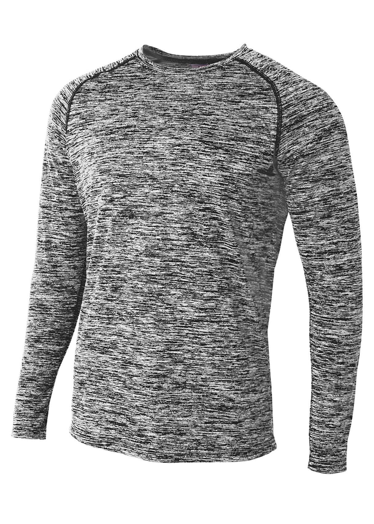 A4 Mens Long Sleeve Raglan Space Dye A4