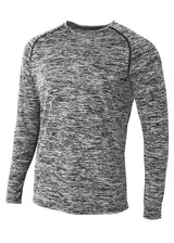 A4 Mens Long Sleeve Raglan Space Dye A4