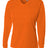 A4 Womens Long Sleeve V-Neck Bird's Eye Mesh Tee A4