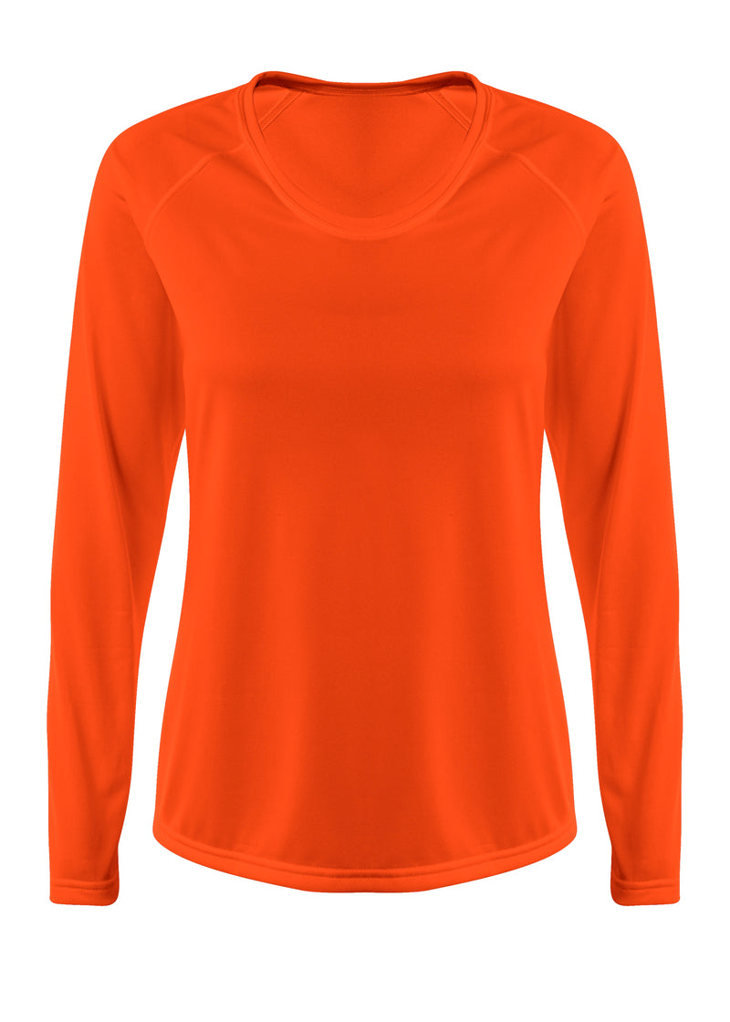 A4 Womens SureColor Long Sleeve Cationic Tee