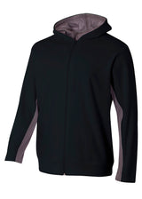A4 Youth Full Zip Color Block Fleece Hoodie A4