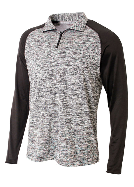 A4 Youth Quarter Zip Space Dye A4