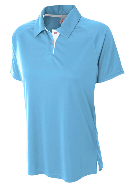 A4 Womens Contrast Polo A4
