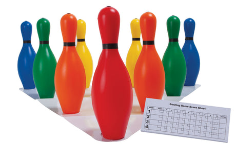 Champion Sports Multi-Color Plastic Bowling Pin Set Champion Sports