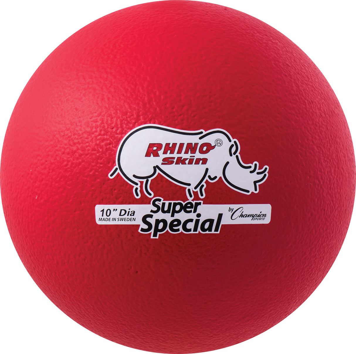 Champion Sports 10 Inch Rhino Skin Super Special Foam Ball Red Champion Sports