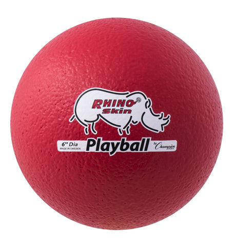 Champion Sports 6.3 Inch Rhino Skin Foam Ball Medium Bounce Red Champion Sports