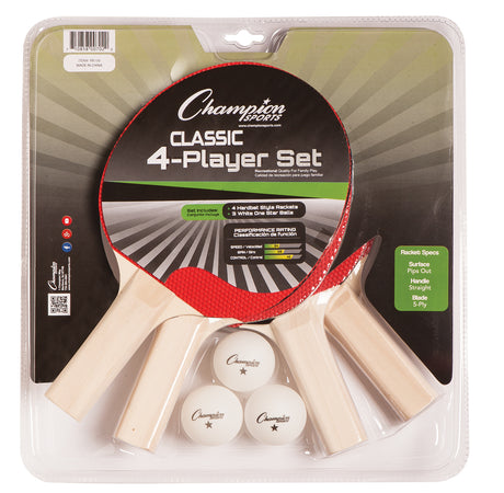 Champion Sports Four Player Table Tennis Set Champion Sports