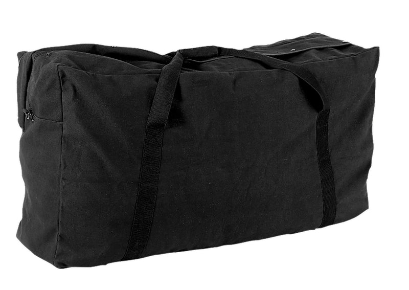 Champion Sports Zippered Canvas Duffle Bag Black