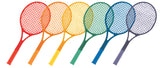 Champion Sports Plastic Tennis Racket Set - 6 Total Champion Sports