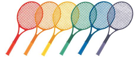 Champion Sports Plastic Tennis Racket Set - 6 Total Champion Sports