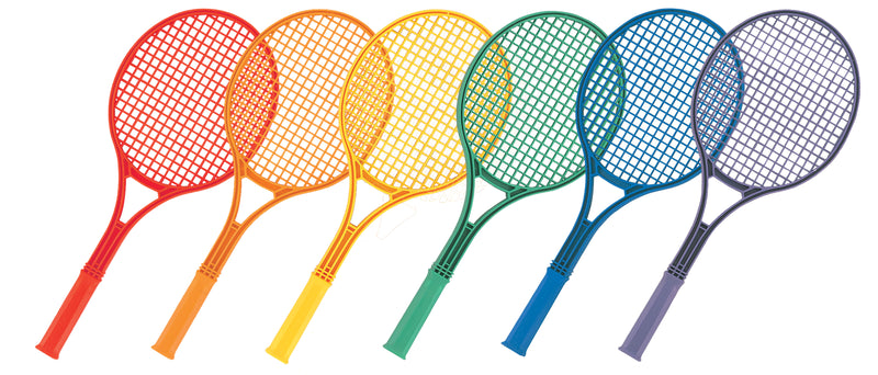 Champion Sports Plastic Tennis Racket Set - 6 Total