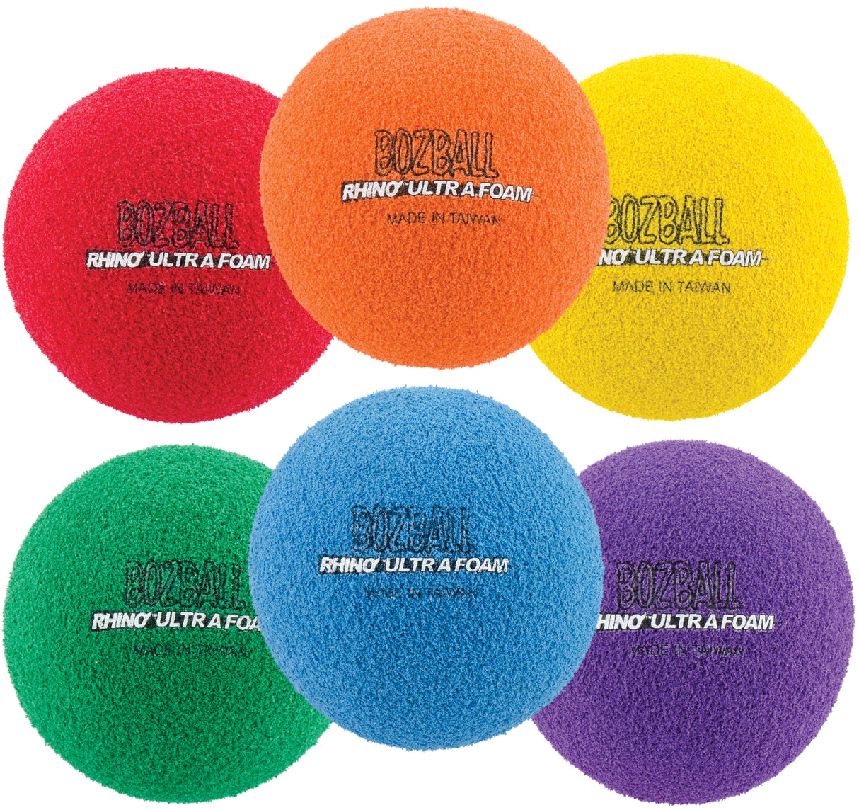 Champion Sports 3.5 Inch Rhino Foam No Bounce Ball - Set of 6 Champion Sports