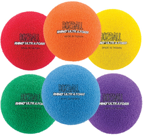 Champion Sports 3.5 Inch Rhino Foam No Bounce Ball - Set of 6 Champion Sports