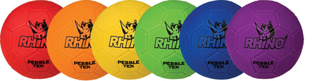 Champion Sports 8.5 Inch Rhino Skin Pebble Tek Soccer Ball Set Champion Sports