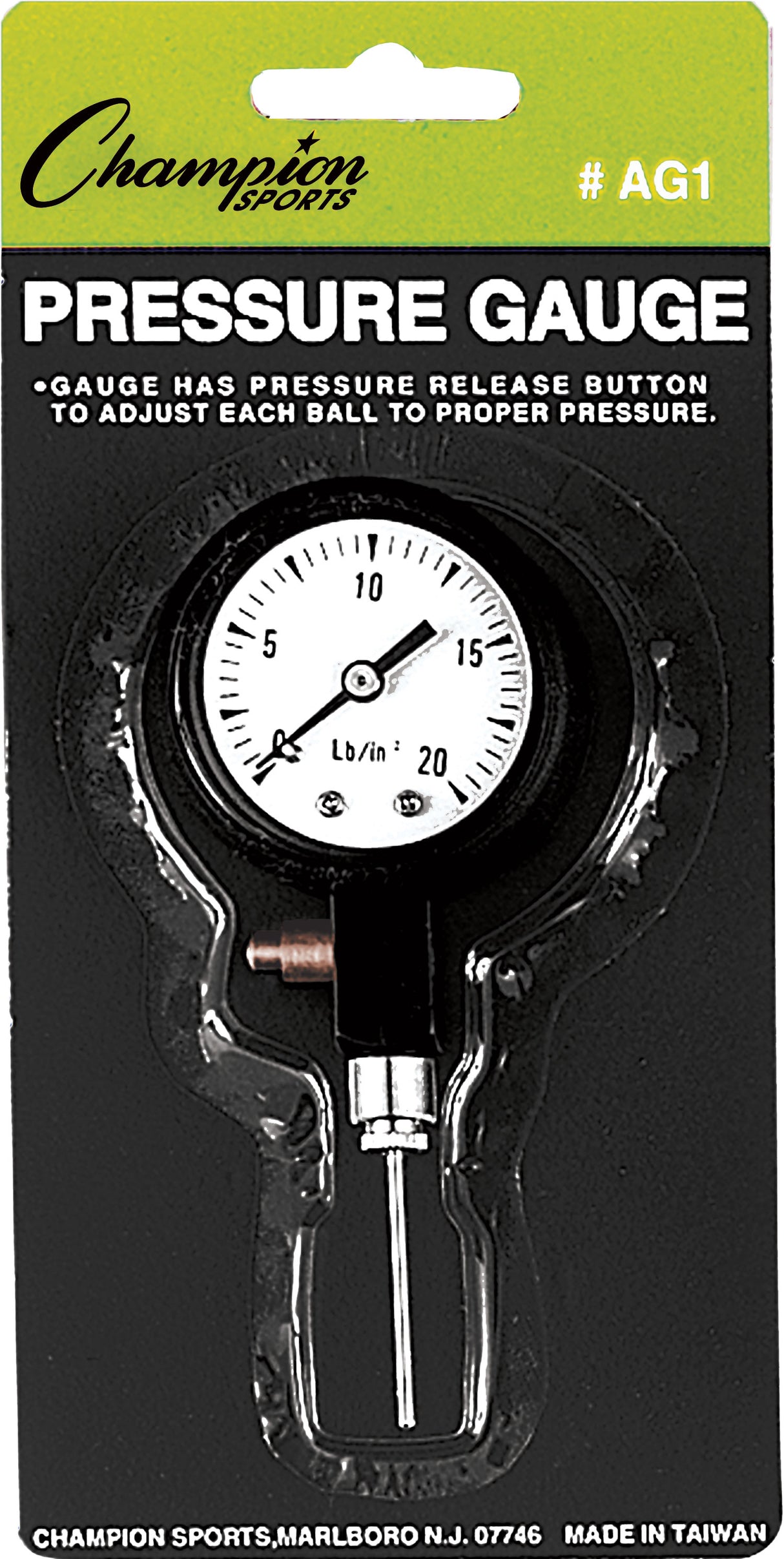 Champion Sports Pressure Gauge Champion Sports