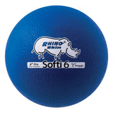 Champion Sports 6 Inch Rhino Skin Low Bounce Softi Foam Ball Blue Champion Sports