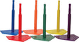 Champion Sports Deluxe 6 Color Batting Tee Set Baseball Field Equipment All