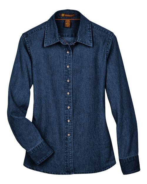 Harriton Women's Denim Shirt-1