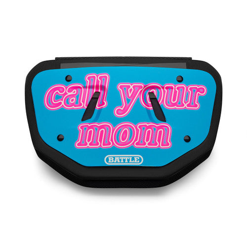 Battle Call Your Mom Youth Football Back Plate Battle