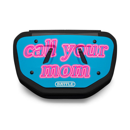 Battle Call Your Mom Youth Football Back Plate
