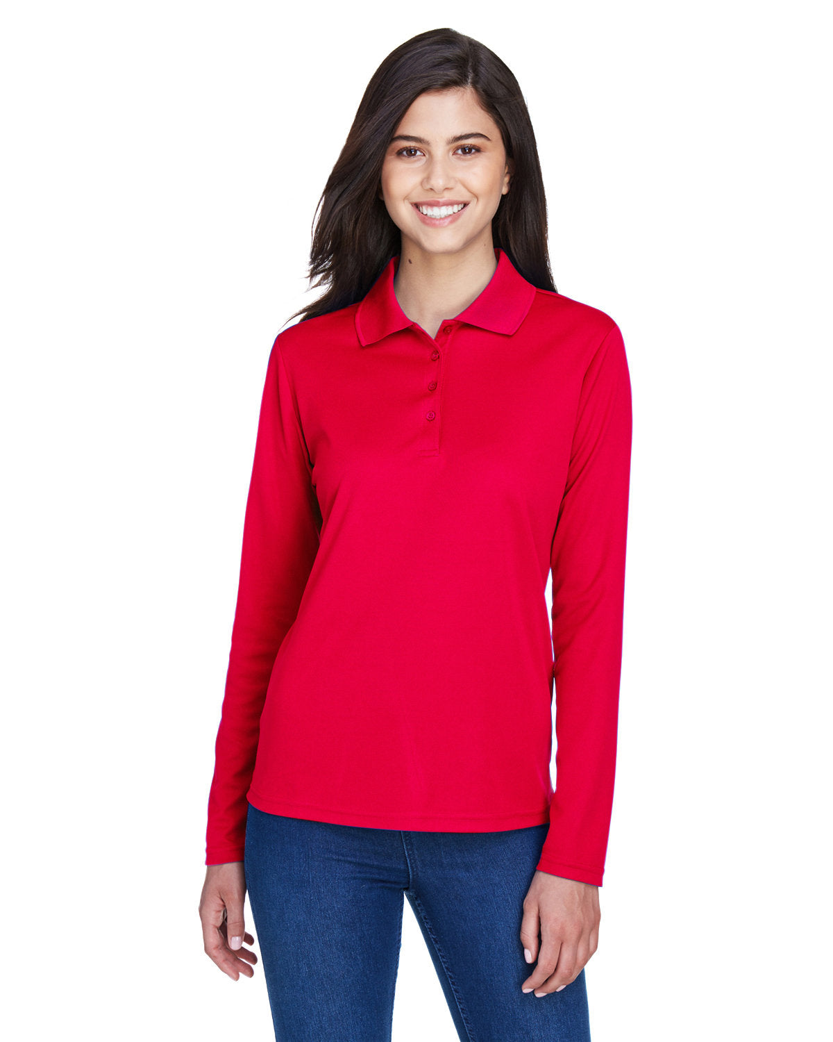 CORE365 Ladies' Pinnacle Performance Long-Sleeve Piqué Polo CORE365