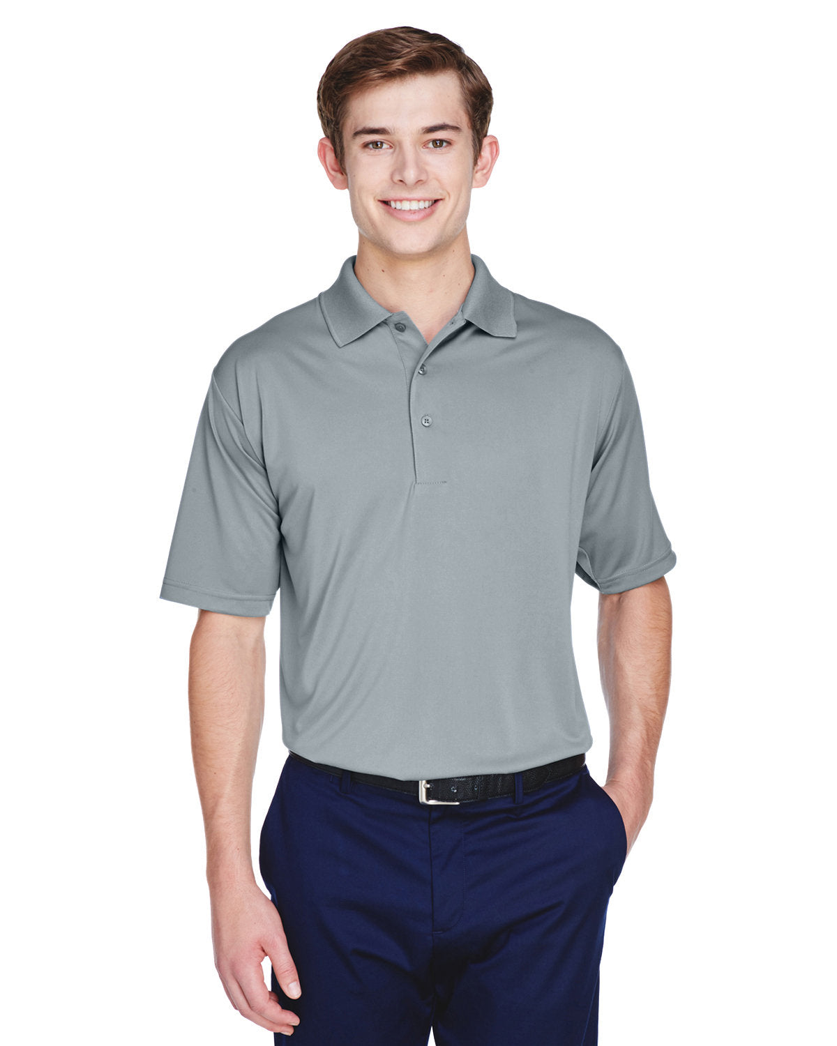 UltraClub Men's Cool & Dry 8-Star Elite Performance Interlock Polo UltraClub