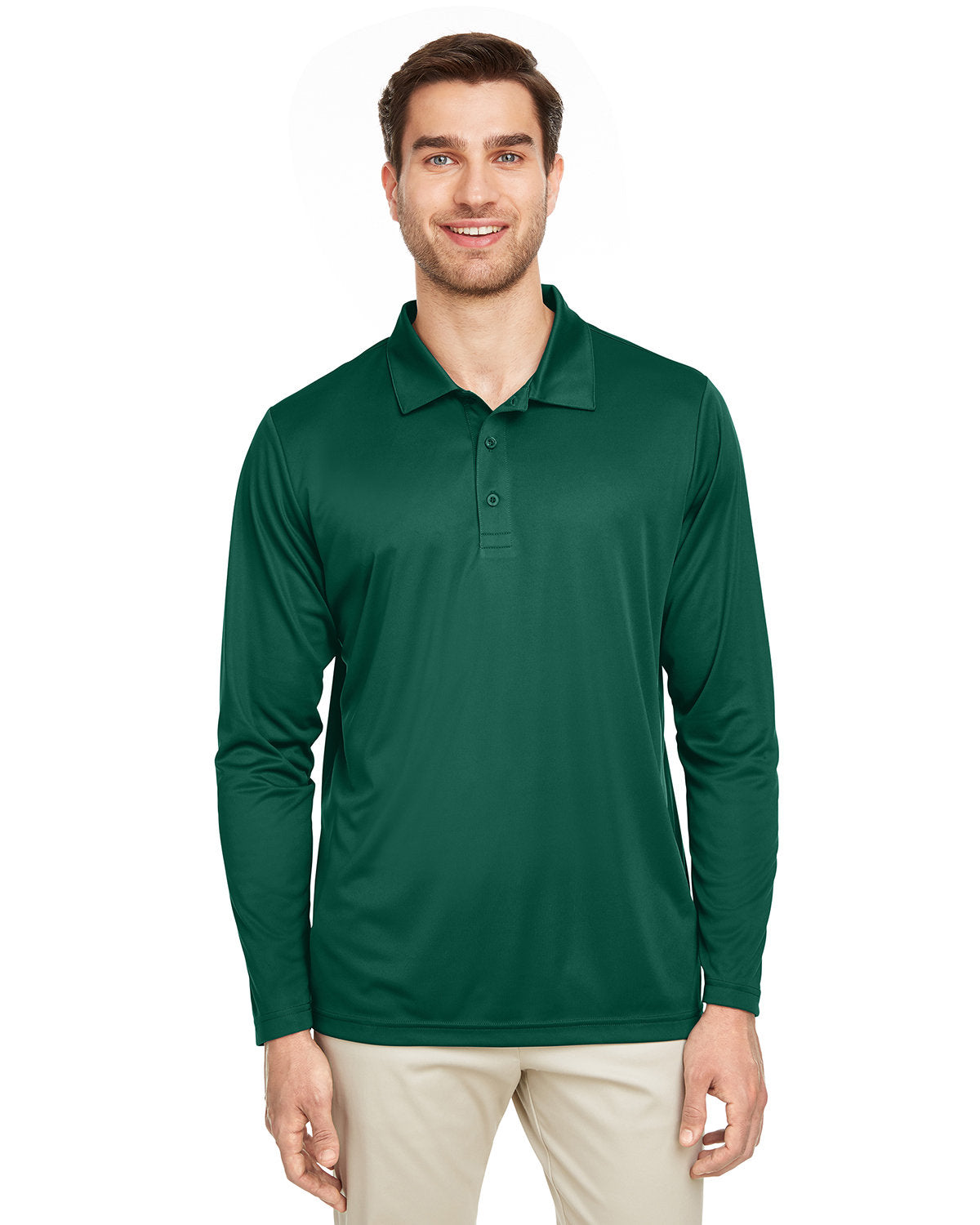 Team 365 Men's Zone Performance Long Sleeve Polo Team 365