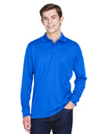 CORE365 Adult Pinnacle Performance Long-Sleeve Piqué Polo with Pocket CORE365