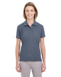 UltraClub Ladies' Heathered Piqué Polo UltraClub