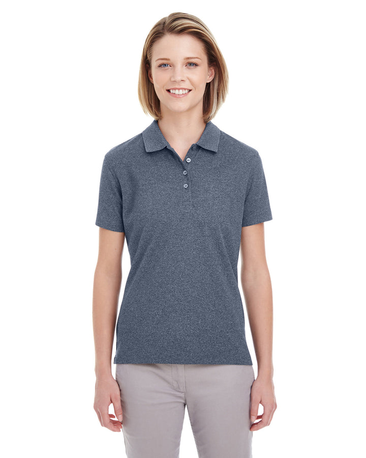 UltraClub Ladies' Heathered Piqué Polo UltraClub