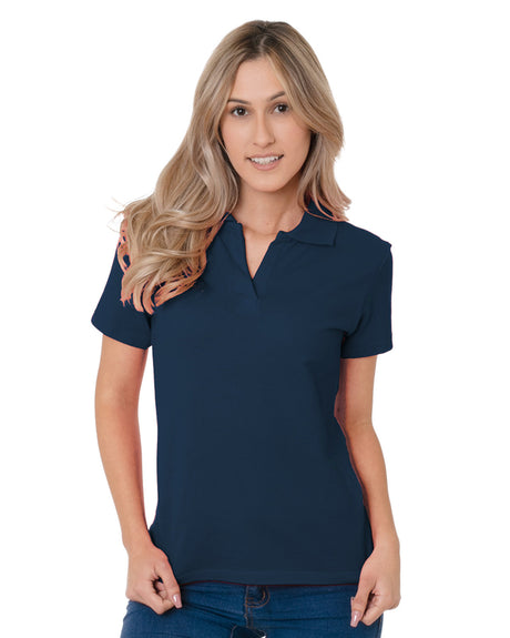 Bayside Junior's 6.2 oz., 100% Cotton V-Neck Polo Bayside