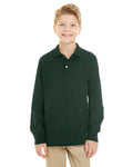 Jerzees Youth SpotShield™ Long-Sleeve Jersey Polo JERZEES