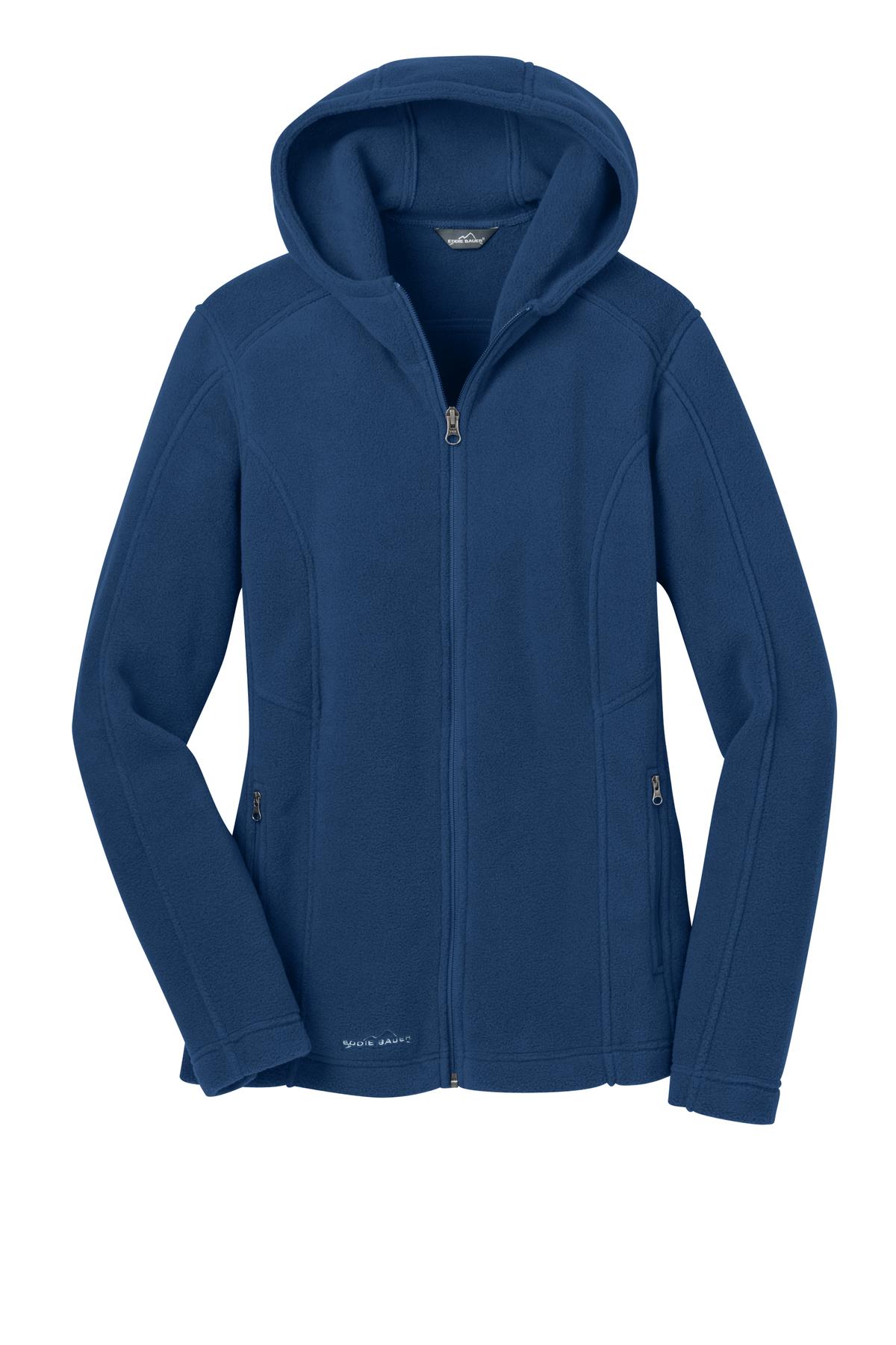 Eddie Bauer Ladies Hooded Full-Zip Fleece Jacket. EB206 Eddie Bauer